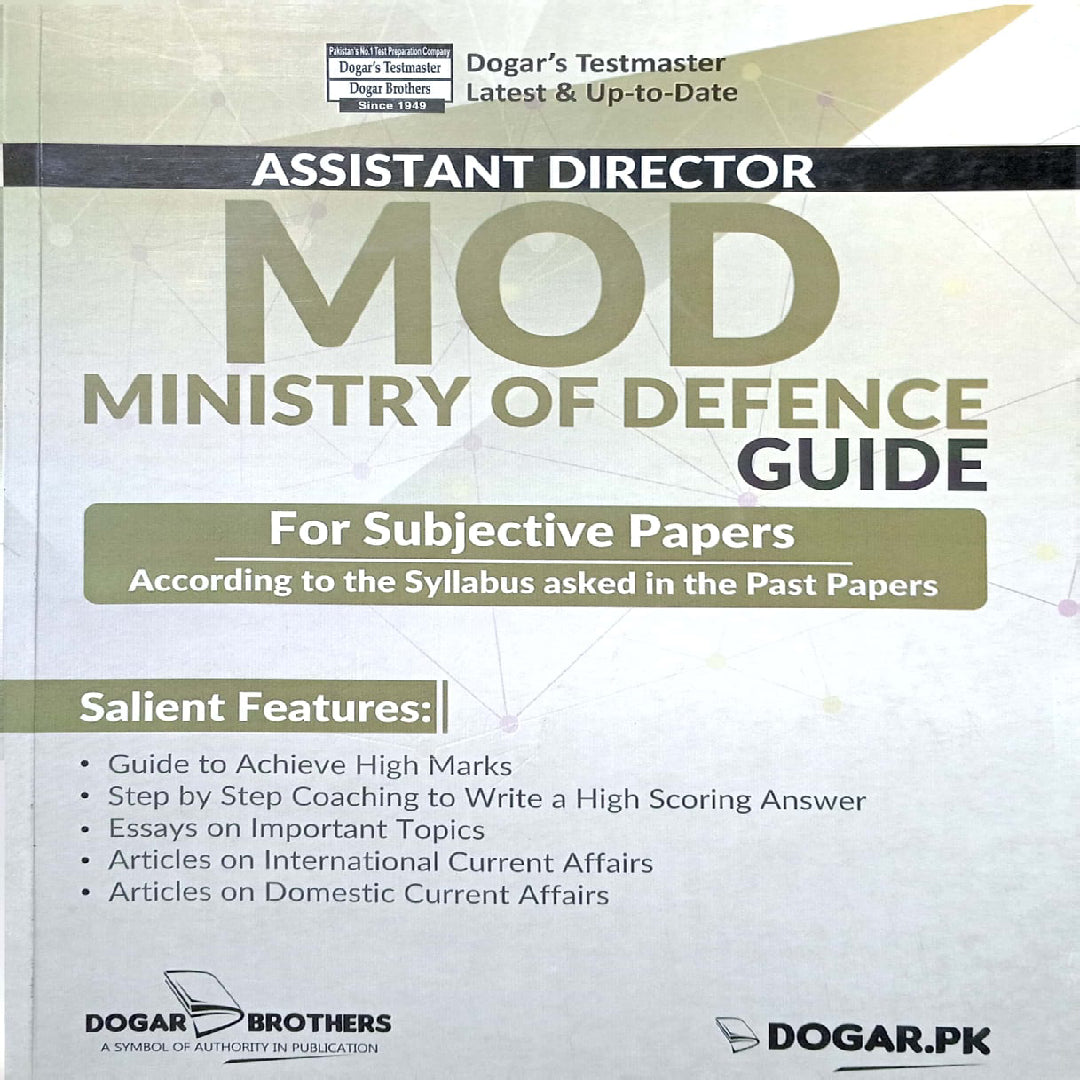 Assistant Director (MOD) Ministry of Defence Guide For Subjective Papers