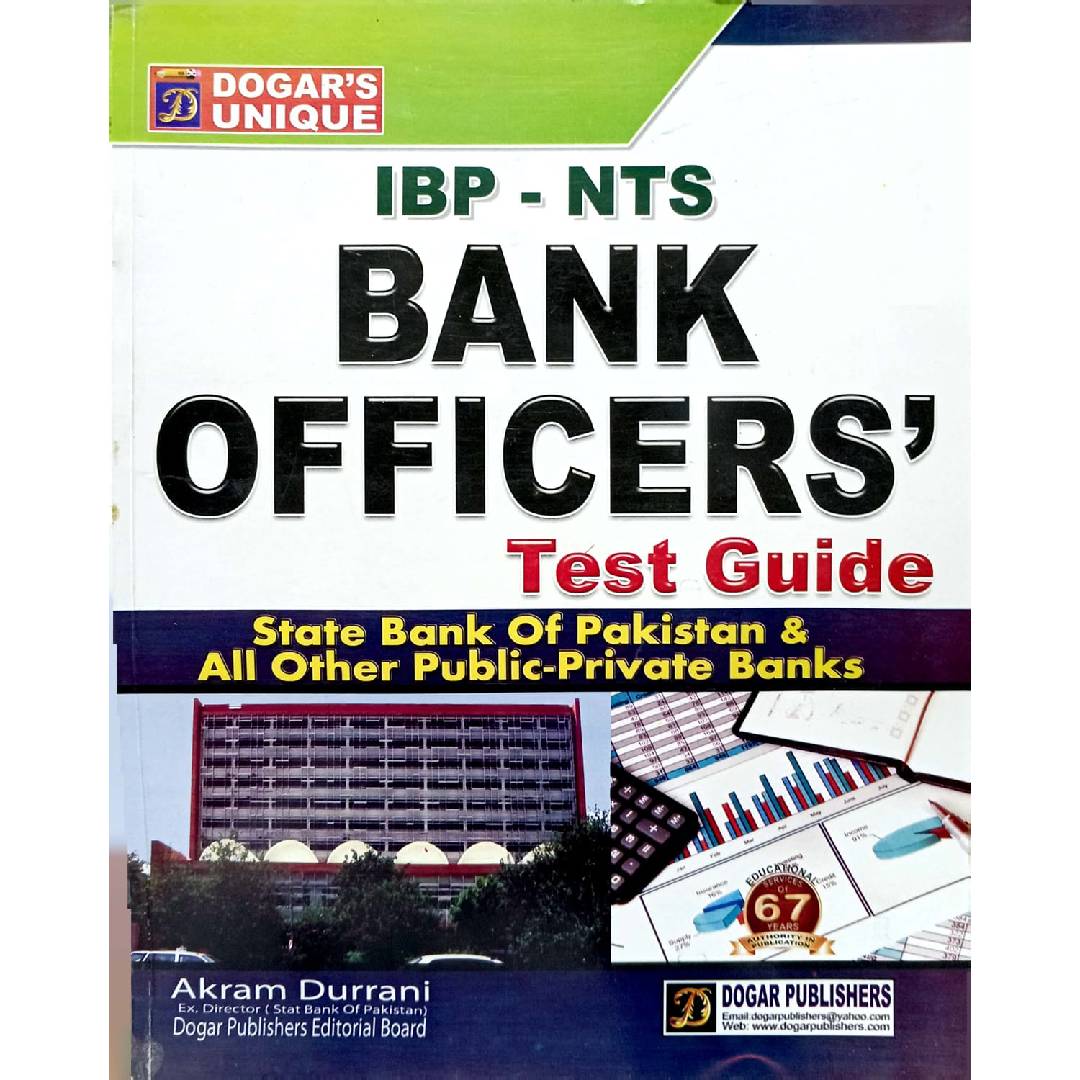 Dogar Publisher IBP-NTS Bank Officers Test Guide