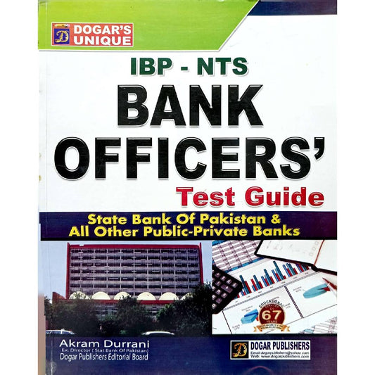 Dogar Publisher IBP-NTS Bank Officers Test Guide