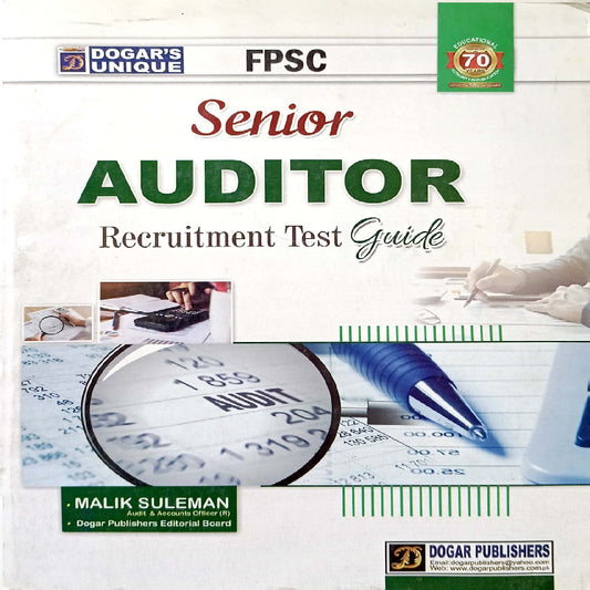 Senior Auditor Recruitment Test Guide by Malik Suleman