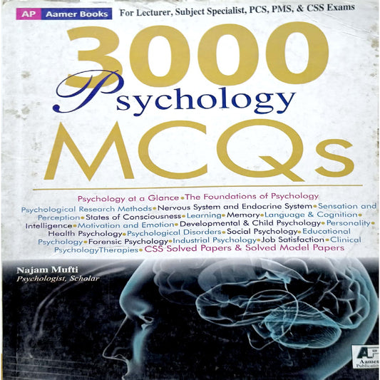3000 Psychology MCQs by Najam Mufti