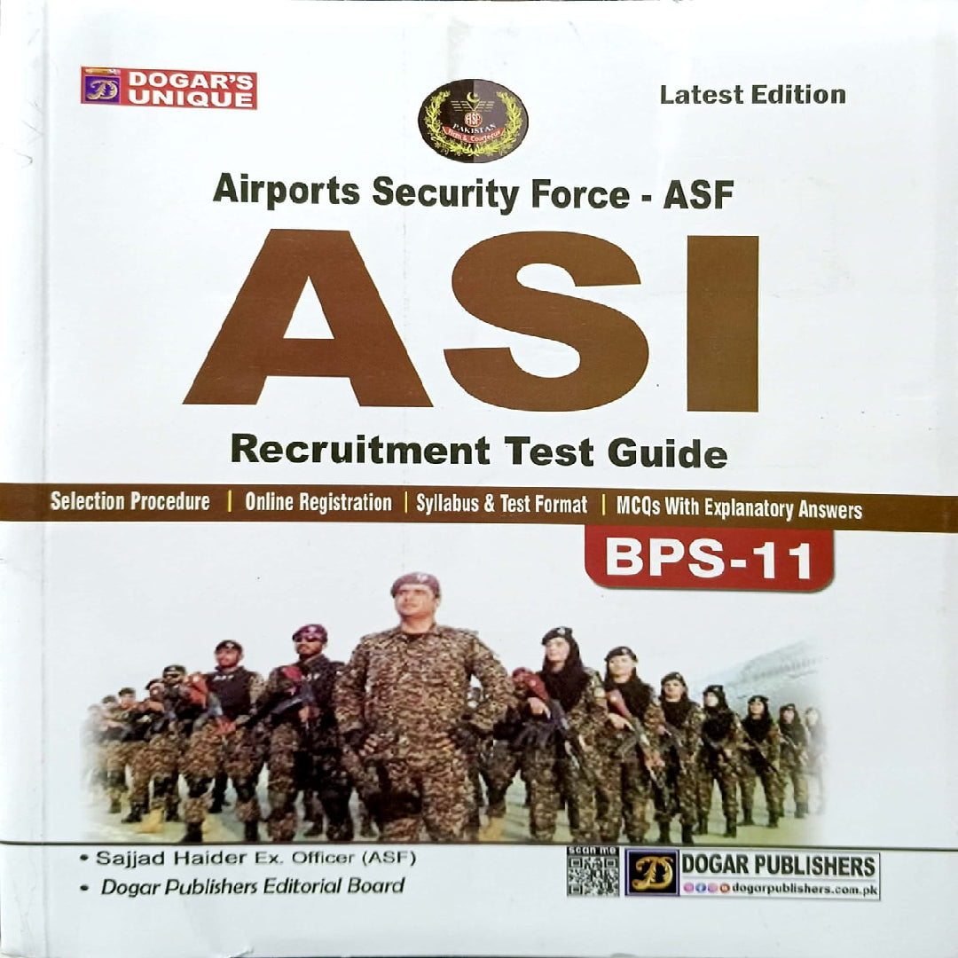 Dogar Airport Security Force ASF ASI Recruitment Test Guide