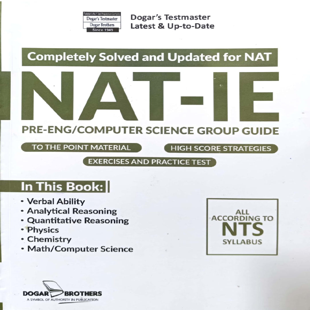 Dogar Brother NAT IE (Pre-Eng/Computer Science Group Guide)